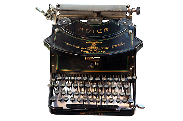 Adler typewriter, model number 7